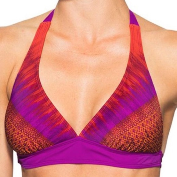 ❤️Athleta Saffron Rio Vista Swim Bikini Set Purple Red - Picture 2 of 10